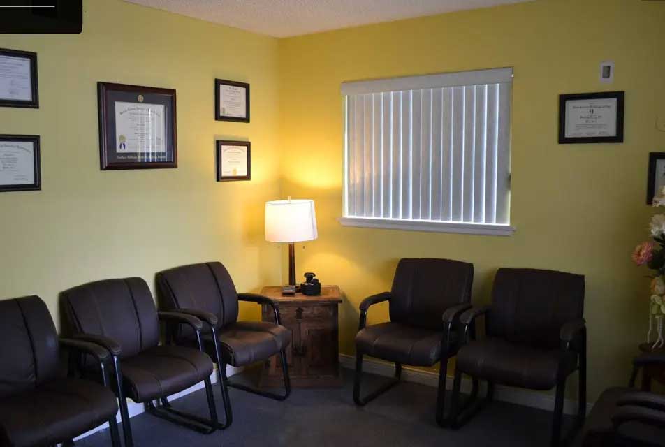 Precision Chiropractic Center In Orange waiting room