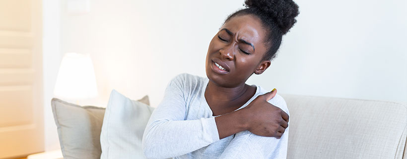 patient needing shoulder pain treatment in Orange