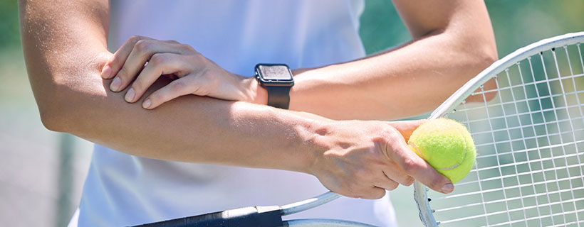 patient needing tennis elbow treatment in Orange