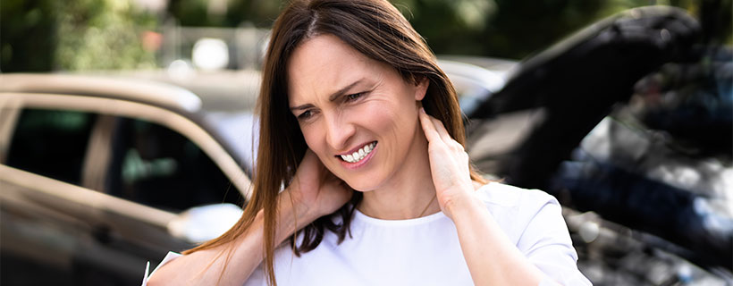 patient needing whiplash treatment in Orange